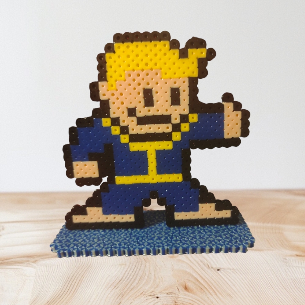 Vault Boy Fallout Game Series Perler Statue Sprite